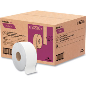 Select Jumbo Bath Tissue, Septic Safe, 2-Ply, White, 750'/Roll, 12/Case view 2