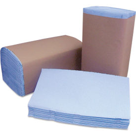 United Stationers Supply CSDW120 Cascades PRO Tuff-Job Windshield Towels, 2-Ply, 9-1/2" x 10-1/4", Blue, 168/Pack, 12 Packs/Carton image.