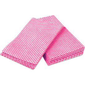 United Stationers Supply CSDW900 Cascades PRO Tuff-Job Foodservice Towels, 12" x 24", Pink/White, 200/Carton image.