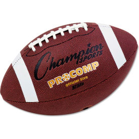 Champion Sports CF100 Champion Sports CF100 Pro Composite Football, Official Size, 22", Brown image.