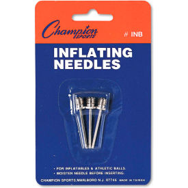 Champion Sports INB Champion Sports INB Inflating Needles for Electric Pump - Nickel-Plated - 3 Pack image.