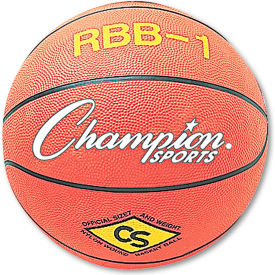 Champion Sports RBB1 Champion Sports RBB1 Rubber Sports Ball, For Basketball, No. 7, Official Size, Orange image.