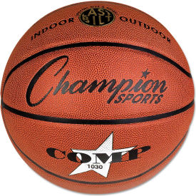 Champion Sports SB1030 Champion Sports SB1030 Composite Basketball, Official Intermediate, 29", Brown image.