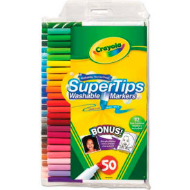 Crayola 585050 Crayola® Washable Super Tips Markers with Silly Scents, Assorted, 50/Set image.