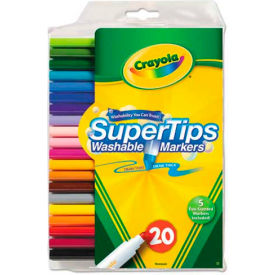 Crayola 588106 Crayola® Washable Super Tips Markers with Silly Scents, Assorted, 20/Set image.