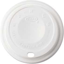 United Stationers Supply 12EL Dart® Cappuccino Dome Sipper Lids For 12 oz, White, Pack of 1000 image.