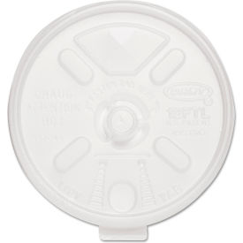 United Stationers Supply 12FTLS Dart® Lift n Lock Hot Drink Cup Lids w/ Straw Slots, Fits 10 oz to 14 oz Cups, Pack of 1000 image.