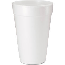 Dart® Foam Drink Cups 16 oz White Pack of 500