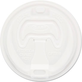 United Stationers Supply 16RCL Dart® Optima Reclosable Lid, Fits 12 oz to 24 oz Foam Cups, White, Pack of 100 image.
