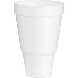 Foam Drink Cups, Tapered Bottom, 32 oz. Capacity, White, 25/Bag, 20 Bags/Carton view 2