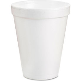 Foam Drink Cups, 8 oz. Capacity, White, 25/Pack view 2