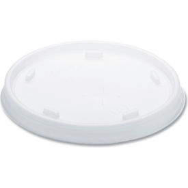 Plastic Cold Cup Lids, Fits 8 - 9 oz. Cups, Translucent, 100/Pack, 10 Packs/Carton view 2