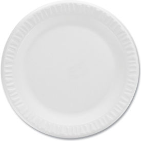 Concorde Non-Laminated Foam Plates, 9" Diameter, White, 125/Pack view 2