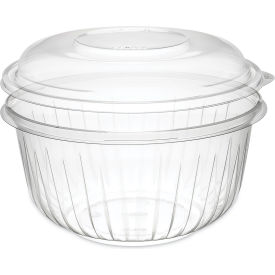 PresentaBowls Bowl/Lid Combo, 48 oz. Capacity, 7-3/16" Dia. x 3-5/8"H, Clear, 126/Carton view 2