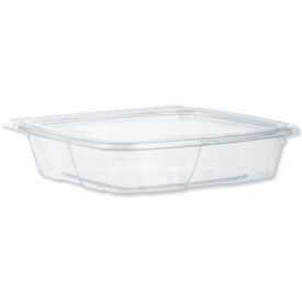 ClearPac SafeSeal Tamper-Evident Container with Flat Lid, 35 oz. Cap., Clear, 200/Carton view 2