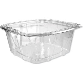 ClearPac SafeSeal Tamper-Evident Container with Flat Lid, 64 oz. Cap., Clear, 200/Carton view 2