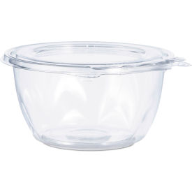 Tamper-Evident Bowl with Flat Lid, 16 oz. Cap, 5-1/2" Dia. x 2-11/16"H, Clear, 240/Carton view 2