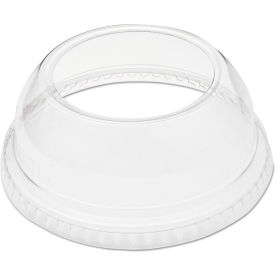 Open Top Dome Lids with 1-7/8" Hole, Fits 9 - 22 oz. Plastic Cups, Clear, 1000/Carton view 2