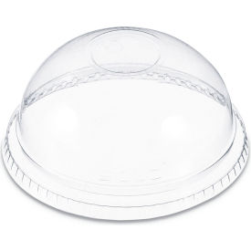 United Stationers Supply DNR662 Dart® No-Hole Dome Plastic Lid, Fits 9-22 oz Cups, Clear, Pack of 1000 image.