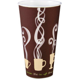 20 oz. Capacity, Steam Print Design, Brown/White, 600/Carton view 2