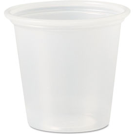 United Stationers Supply P125N Dart® Polystyrene Portion Cups, 1.25 oz, Translucent, Pack of 2500 image.