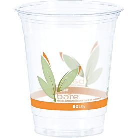 United Stationers Supply RTP12BARE Dart® Bare Eco-Forward Squat Cold Drink Cups, 12-14 oz, Clear, Pack of 50 image.