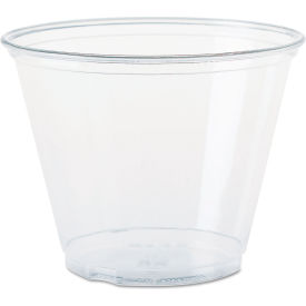 United Stationers Supply TP9R Dart® Ultra PET Drink Cups, 9 oz, Squat, Clear, Pack of 1000 image.