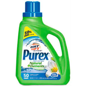 Purex Ultra Natural Elements HE Detergent Liquid, 75 oz. Bottle, 6 Bottles - 01120