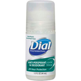 United Stationers Supply DIA 07686 Dial® Anti-Perspirant Deodorant, Crystal Breeze, 1.5 oz., Roll-On, 48/Case - DIA 07686 image.
