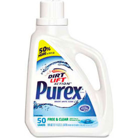 Purex Free and Clear Laundry Detergent Liquid, 75 oz. Bottle - 2420006040