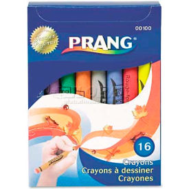 Dixon Ticonderoga 100 Prang 100 Crayons Made with Soy, 16 Colors/Box image.