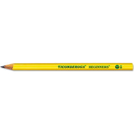 Dixon Ticonderoga 13080****** Dixon® Beginners Woodcase Pencil with Protection, HB(#2), Black Lead, Yellow Barrel, Dozen image.