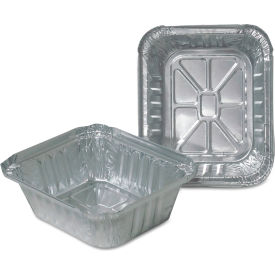 United Stationers Supply 220301000 Durable Packaging Aluminum Closable Container, Silver, Pack of 1000 image.