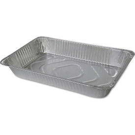 United Stationers Supply 6050-50 Durable Packaging Aluminum Steam Table Pans, Full-Size Deep, 346 oz, Pack of 50 image.