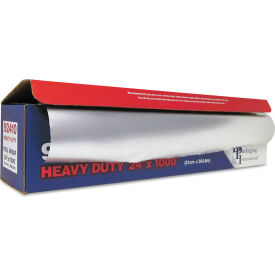 United Stationers Supply 92410 Durable Packaging Heavy Duty Aluminum Foil Roll, 1000L x 24"W, Silver image.