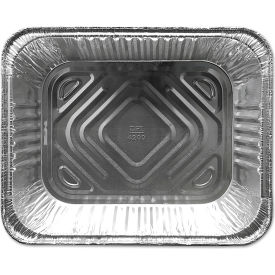 United Stationers Supply FS4200XX Durable Packaging Aluminum Steam Table Pans, 1/2 Size Deep, 120 oz, Pack of 100 image.