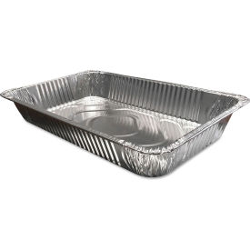 United Stationers Supply FS790070 Durable Packaging Aluminum Steam Table Pan, Full-Size Deep, 346 oz, Pack of 50 image.