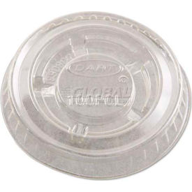 Dart DCC 100PCL25 Dart® DCCPL100N, Portion Cup Lids, Fits 1/2-1 oz. cups, Plastic, Clear, 2500/Carton image.
