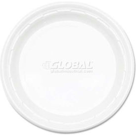 Dart® DCC10PWF Plastic Plates 10 1/4"" Dia. White 500/Carton