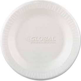 Dart 10PWQR Dart® 10PWQR, Laminated Foam Plates, 10 1/4" Dia., White, 500/Carton image.