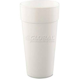 Dart DCC 24J16 Dart® Hot/Cold Foam Cups, 24 oz., White, 500/Carton image.