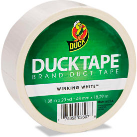Shurtech 1265015 Duck® Colored Duct Tape, 1.88"W x 20 yds - 3" Core - White image.