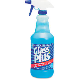 United Stationers Supply DVO94378CT Diversey Glass Cleaner, 32 oz. Trigger Spray Bottle, 12 Bottles - 94378 image.