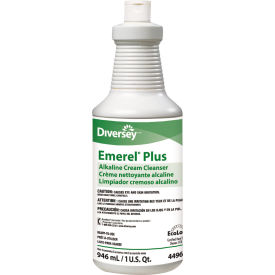 United Stationers Supply 94496138 Diversey™ Emerel Plus Cream Cleanser, Odorless, 32 oz. Squeeze Bottle, 12/Case image.