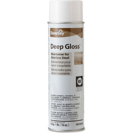 United Stationers Supply DVO4970590 Diversey Deep Gloss Stainless Steel Maintainer, 16 oz. Aerosol Can,  12 Cans - 94970590 image.