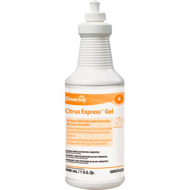 United Stationers Supply 95002523 Diversey™ Citrus Express Gel Spotter, Citrus Scent, 32 oz. Squeeze Bottle, 6/Case image.