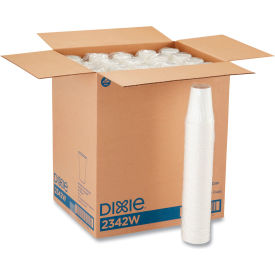 United Stationers Supply 2342W Dixie® Paper Hot Drink Cups, 12 oz, White, Pack of 1000 image.