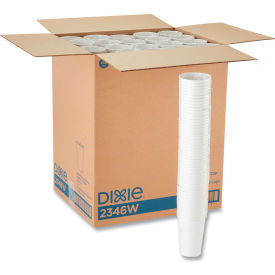 United Stationers Supply 2346W Dixie® Paper Hot Drink Cups, 16 oz, White, Pack of 1000 image.