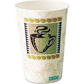 Dixie Food Service 5310DX Dixie® Hot Cups, Paper, 10 oz., Coffee Dreams Design, 25/Pack image.