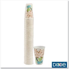 PerfecTouch Paper Hot Cups, 16 oz. Capacity, Coffee Haze Design, White/Brown, 50/Pack view 2